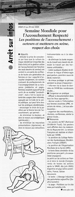 Les Dossiers de l'Obstétrique, 337, avril 2005, p. 45 